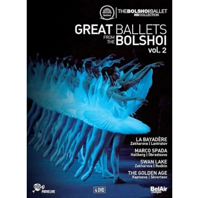 Imagen de Great Ballets from The Bolshoi, Vol. 2 La Bayadère / Marco Spada Swan Lake (Bolshoi Ballet, 2013 2016) (4 DVD Box Set) (NTSC)