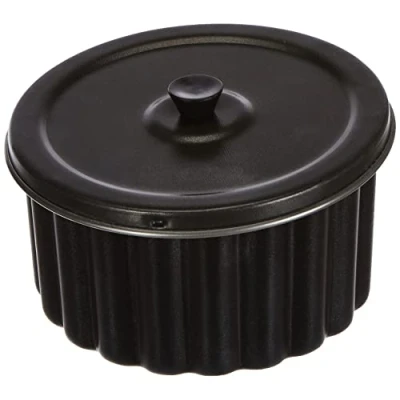 Imagen de Ibili Molde PUDIN C/Antiadherente 16 CMS, Stainless Steel, Negro, x 5 cm