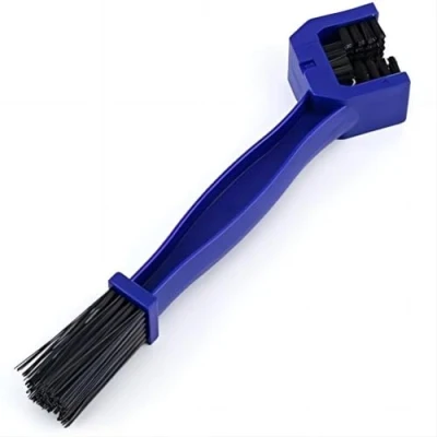 Imagen de Herramienta para Limpiar cadena de la Motos/Bicicleta, Cepillo, Cerdas duras, Azul cepillo moto