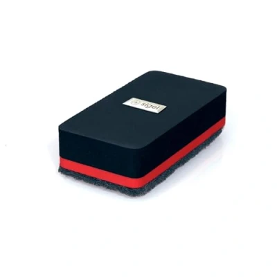 Imagen de SIGEL BA187 Borrador de pizarra seca, magnético, 9 x 4,5 cm, negro