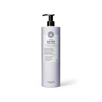 Imagen de Maria Nila Sheer Silver, Acondicionador 1000 ml, neutraliza los tonos dorados, pigmentos violetas aportan un tono frío, 100% vegano y libre de sulfatos/parabenos