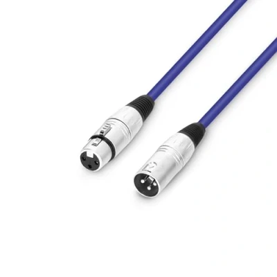 Imagen de Adam Hall Cables 3 STAR MMF 0100 BL Cable de micrófono XLR hembra a macho, 1 m, color azul