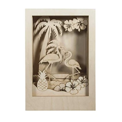 Imagen de Rayher Hobby 62850505 Maqueta de madera, natural, 20 x 30 6,7 cm
