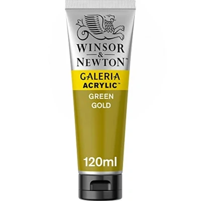 Imagen de Winsor &amp; Newton Pintura Acrílica , 120 ml, Dorado (Green Gold)
