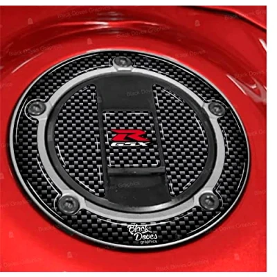 Imagen de Protector adhesivo 3D tapón depósito de 5 agujeros compatible con/reemplazo para Suzuki GSX R 600 650 750 1000 1250 1300 GSXR
