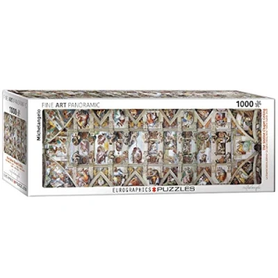 Imagen de EuroGraphics 6010 0960 Sistine Chapel by Michelangelo Puzzle (1000 Piece) Miguel Angelo,Sixtus Rompecabezas, Multicolor