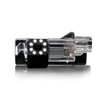 Imagen de Dynavsal 8LED Noche Visión HD Cámara de Marcha Atrás Impermeable Placa Licencia Cámaras Trasera para Dacia Lodgy/Renault Fluence/Duster Megane/Latitude/Scenic 2/Laguna 2/3 /Captur/Clio 4