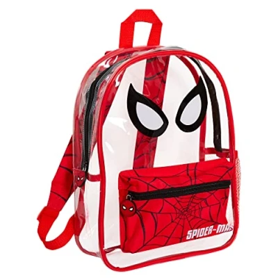 Imagen de Marvel Spiderman Mochila de natación para niños, transparente, lavable, la escuela, bolsa playa, rosso, Taille unique
