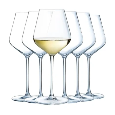 Imagen de cristal D&#039;Arques Paris Collection Ultime 6 vasos de pie 47 cl Brillo, transparencia y alta resistencia Fabricado en Francia Embalaje reforzado, adecuado para la venta online