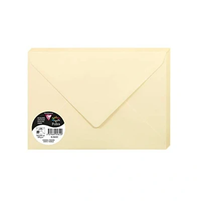 Imagen de Clairefontaine 5842 C Pollen Paquete de 20 sobres (16,2 x 22,9 cm, Chamois
