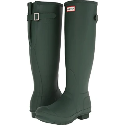 Imagen de Hunter Original Mujeres Verde Back Adjustable Botas de Goma UK 6