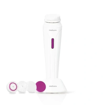 Imagen de Limpiador facial Medisana FB 885, Con 4 cabezales, niveles de velocidad, Aplicable en la ducha, Blanco