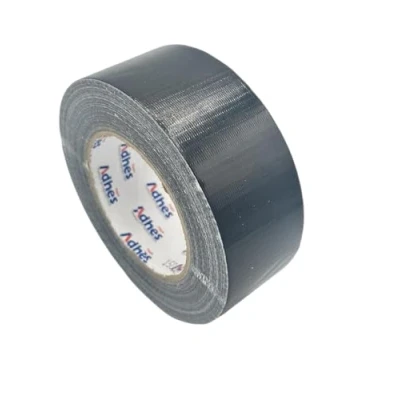 Imagen de Amazinnov Cinta adhesiva universal de tela, reparación duradera e impermeable en todas las superficies, ideal para mangueras, juntas alfombras, sellado cartón (negro, 170 µm x 48 mm 50 m)