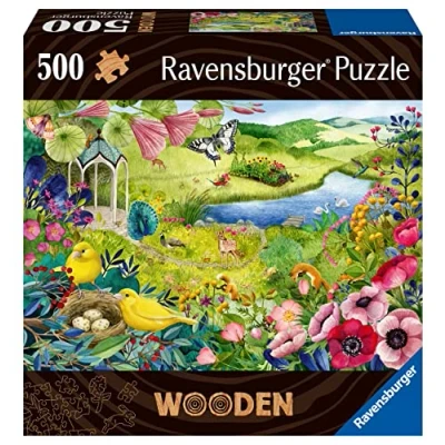 Imagen de Ravensburger Puzzle Madera Jardín, 500 Piezas de Madera, Adultos, para Adultos y Niños, 14 Años o más, Rompecabezas Ecológico, Con 40 Whimsies 40x27cm