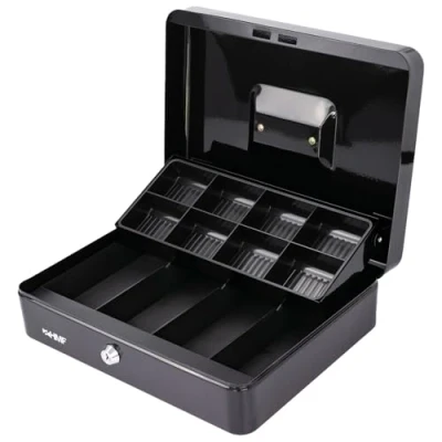 Imagen de HMF 15130 02 Caja de caudales para mercado 30 x 24 9 cm, negro