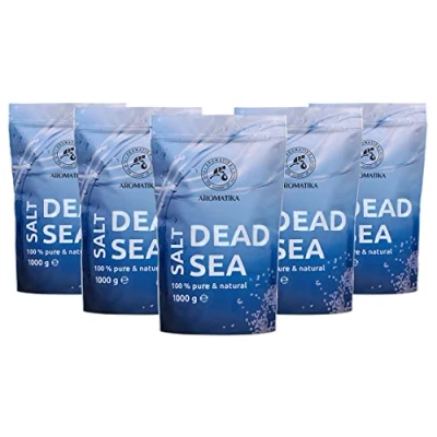 Imagen de Sal del Mar Muerto 5kg 100% Puro y Natural Cuidado Cuerpo Mejores Beneficios para un Buen Sueño Belleza Baño Bienestar Relax Spa