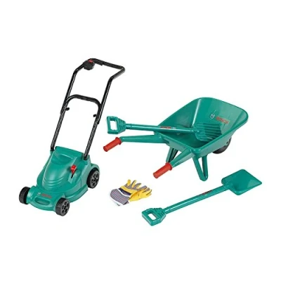 Imagen de Theo Klein 2759 Conjunto de Bosch Cortacésped Rotak 2702 y el jardín establecen 2752