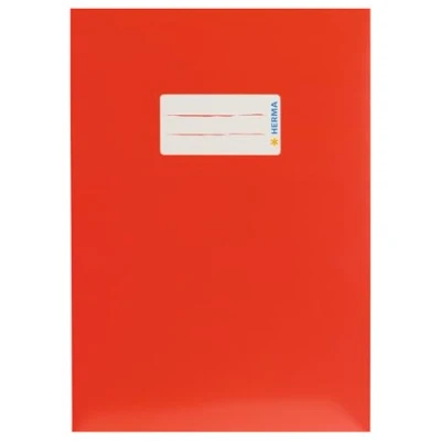 Imagen de HERMA 19762 Sobre de cartón DIN A5, con espacio para escribir, papel estable y extrafuerte, protector cuadernos, color rojo