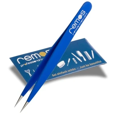 Imagen de REMOS Pinzas para astillas acero inoxidable [INOX] 9,5 cm punta fina en azul oscuro