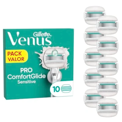 Imagen de Venus Pro ComfortGlide Sensitive Hojas De Recambio 10 Recambios
