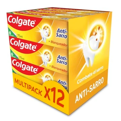 Imagen de Colgate Pasta de Dientes Antisarro, Pack 12 x 75ml