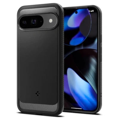 Imagen de Spigen Rugged Armor TPU Back Cover Negro Google Pixel 9/9 Pro