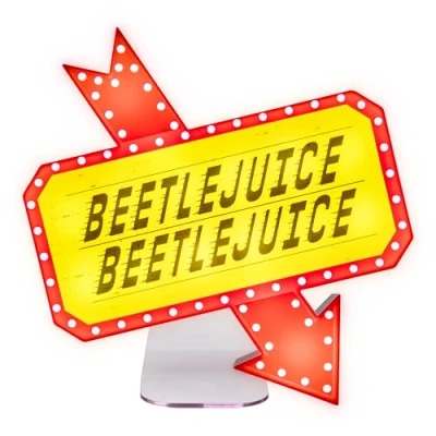 Imagen de Paladone Beetlejuice Icon Accent Light Producto oficial de la icónica película terror retro, decoración habitación espeluznante y regalo, accesorio gótico para dormitorio luz nocturna