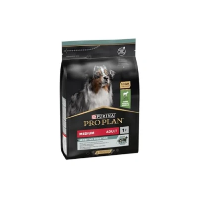 Imagen de Purina Pro Plan Comida Seco para Perro Adulto Mediano con Digestión Sensible Optidigest, Sabor Cordero 3 Kg