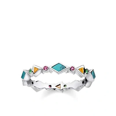 Imagen de Thomas Sabo Anillo Piedras de Colores Plata Ley 925 TR2229 984 7 52,