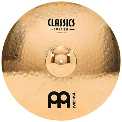 Imagen de Meinl Cymbals Classics Custom Brilliant Plato Powerful Ride de 22 pulgadas (55,88cm) Platillos Batería Bronce B12, Acabado Brillante (CC22PR B)