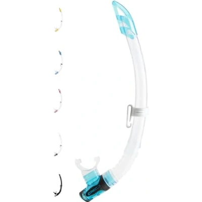 Imagen de CRESSI Schnorchel Gamma Tubo de Snorkel, Unisex, Transparente/Turquesa