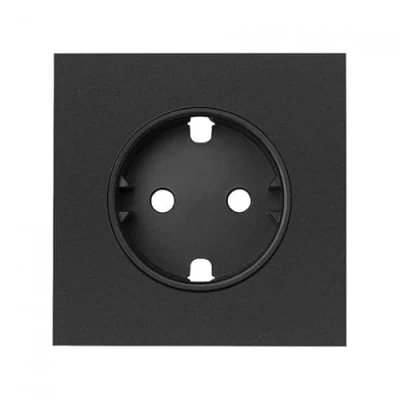 Imagen de Simon 100 tapa para la enchufe schuko negro mate 10000041 238