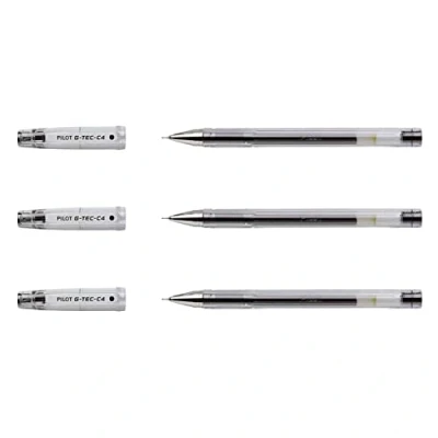 Imagen de Pilot G Tec C4 Bolígrafo roller de gel (3 unidades), color negro