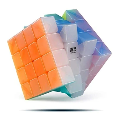 Imagen de Level25 Cubo 4x4x4 Yuan S Jelly. Gran Giro, Velocidad y Colores Muy vistosos, Speed Cube