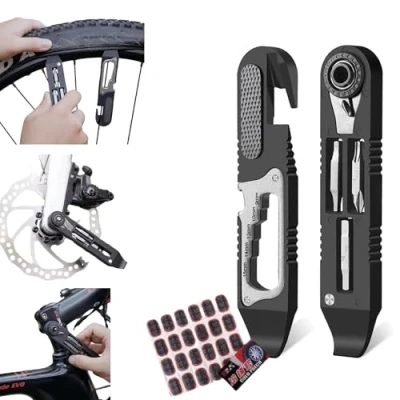 Imagen de herramientas bicicleta, MTB/RUTA, multiherramienta kit tronchacadenas accesorios bicicleta montaña, llave de trinquete