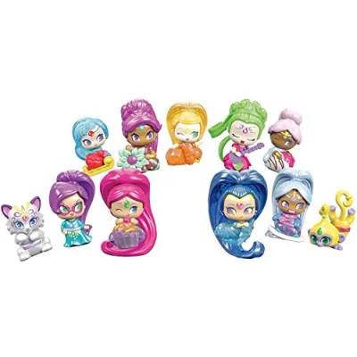Imagen de Mattel Shimmer &amp; Shine Botellas de muñecas genios sorpresa, modelos surtidos, juguetes +3 años, multicolor DTK47