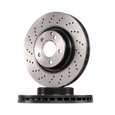 Imagen de BREMBO COATED DISC LINE 09.9825.11 Disco de freno 330 32 5 perforado/ventil. int. revestido altamente carbonizado con tornillos norauto, oscaro,