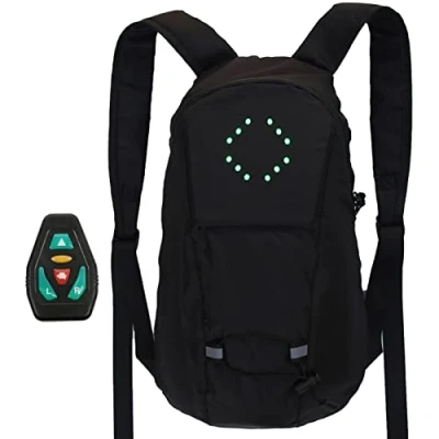 Imagen de Mochila Reflectante para 15 L LED Intermitente 500 MAh Chaleco Ciclismo USB Recargable Bolsa Seguridad con Señal Luminosa Correr