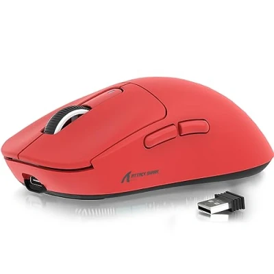 Imagen de ATTACK SHARK X3 49g Superlight Mouse, PixArt PAW3395 Gaming Sensor, BT/2.4G Wireless/Wired 6 dpi Ajustable hasta 26000, 200 HrsBattery, Office Mouse para Win11/Xbox/PS/Mac (Blanco)