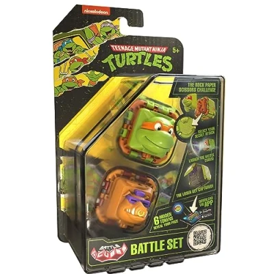 Imagen de Battle Cubes Ninja Turtles Cube Miguel Ángel Vs Bebop, Juego de 2 Piezas Set Batalla