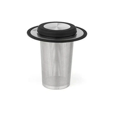 Imagen de Bredemeijer Filtro de té, Acero Inoxidable 304, Plata/Negro