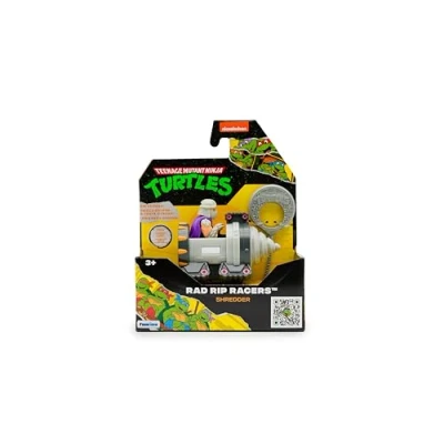 Imagen de TMNT Tortugas Ninja Adolescente Mutante Tortuga Shredder RAD Rip Racers, Vehículo de acción, Edición clásica Juguetes y Regalos para Niños 3+