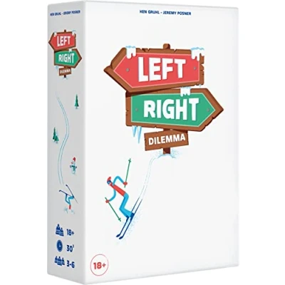 Imagen de Asmodee Left Right Dilemma Juego de Cartas para Adultos Dilemas Andados, Adivina Las respuestas Tus compañeros Ambiente Cooperativo 3 a 6 Jugadores 30 Min Versión Española