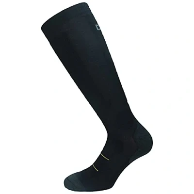 Imagen de Caterpillar 1 Par de Calcetines largos CAT hombre con compresión graduada, mejoran la circulación sanguínea, recuperación muscular rápida (Negro, 43 46)