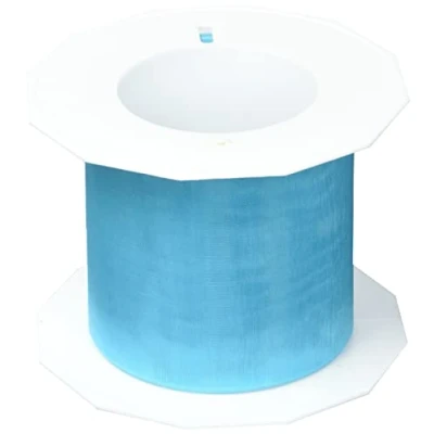 Imagen de C.E. PATTBERG SHEER cinta regalo de organza color turquesa, 25 m decorativa para envolver regalos, 72 mm ancho, decoración y manualidades versátiles creativas