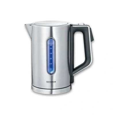 Imagen de Severin 3418 Hervidor de Agua Digital, 3000 W, 1.7 L, Stainless Steel, Acero Inoxidable Cepillado/Negro