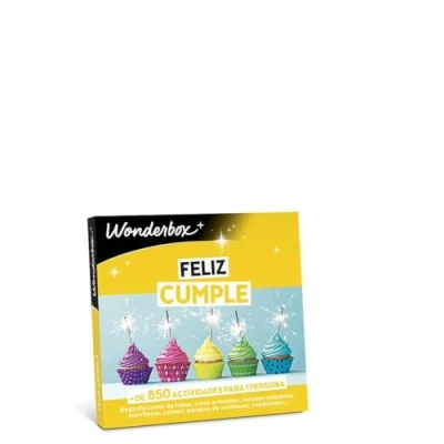 Imagen de Wonderbox Caja Regalo Feliz Cumple 1 Actividad a Elegir: degustación o de Bienestar Aventura Ideas Mujer Hombre Original