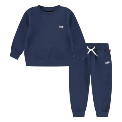 Imagen de Levi&#039;s CORE Batwing CREW AND JOGG Chándal para niños, Talla: 3m, Dress blues