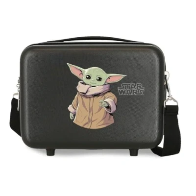 Imagen de Star wars Grogu Neceser Adaptable Negro 29x21x15 cms Rígido ABS 9,14L 0,8 kgs