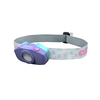 Imagen de Ledlenser KidLED2 linterna frontal LED para niños, funciona con pilas, superbrillante, 40 lúmenes, luz desmontable, de camping cabeza pasear perros, hasta 20